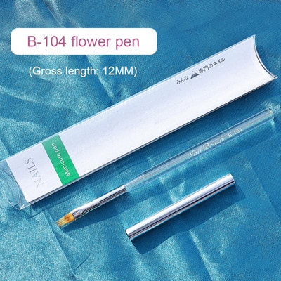 1PC Nail Art Dotting Pen Akrilna linija za crtanje Cvjetni kist Rhinestone Crystal UV Gel Painting Alat za manikuru Beauty Line Kist