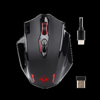 Redragon M913 2.4G безжична мишка за игри 16000 DPI RGB мишка за игри с 16 програмируеми бутона MMO Fps за геймърски лаптоп