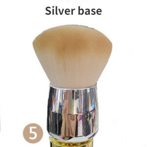 Popularna četkica za nokte s gljivama Okrugla boja s malim cvijetom Gel četke za čišćenje prašine Četkica za šminku Nail Art Manikura Alati Puder