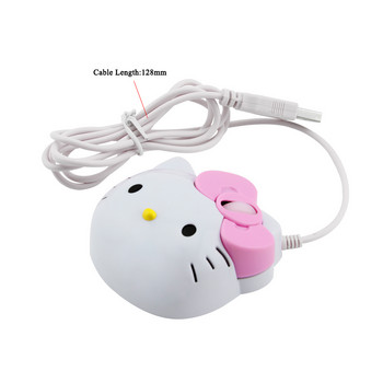 3D Cartoon ενσύρματο ποντίκι USB 2.0 Pro Pink Cute gaming ποντίκι οπτικά ποντίκια για υπολογιστή Παιδικά κορίτσια ποντίκια
