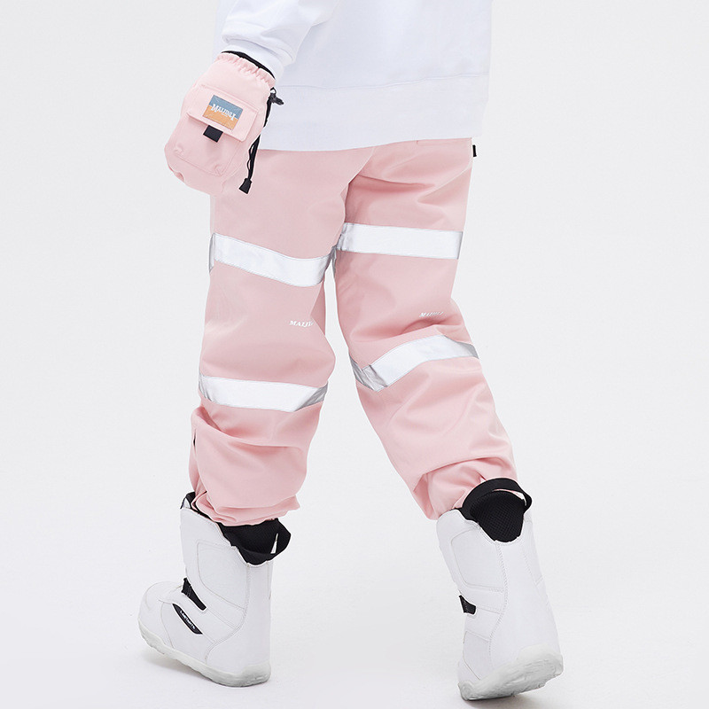 Pantaloni de schi 2022, bărbați, femei, salopete de iarnă, pantaloni de snowboard în aer liber, reflectorizanți, caldi, impermeabili, rezistenți la uzură, pantaloni de zăpadă cu vopsire în cravată