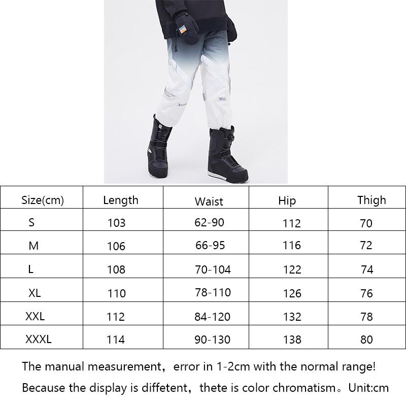 Pantaloni de schi 2022, bărbați, femei, salopete de iarnă, pantaloni de snowboard în aer liber, reflectorizanți, caldi, impermeabili, rezistenți la uzură, pantaloni de zăpadă cu vopsire în cravată