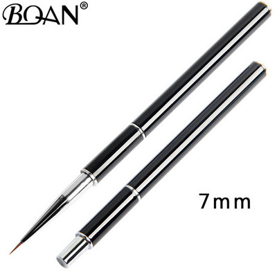 BQAN Perie albă Ombre pentru unghii, perie pentru pictura pentru arta unghiilor, perie, lac cu gel UV, culoare gradient, stras, cristal, acrilic, pix pentru desen pentru unghii