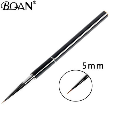 BQAN Perie albă Ombre pentru unghii, perie pentru pictura pentru arta unghiilor, perie, lac cu gel UV, culoare gradient, stras, cristal, acrilic, pix pentru desen pentru unghii