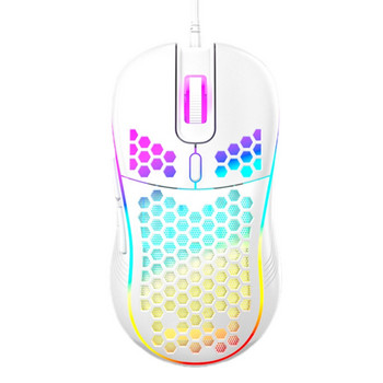Нови кабелни механични мишки за игри от 2022 г. USB светеща светлинна мишка 7200 DPI Регулируема оптична геймърска мишка за компютърна компютърна игра