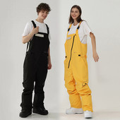 Naujas žieminis slidinėjimo kostiumas moterims vientisas komplektas Kombinezonai Vyriški lauko sportiniai snieglenčių kombinezonai Šilti slidinėjimo kelnės Neperšlampami vėjui