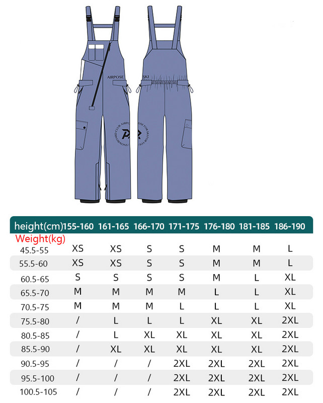 Naujas žieminis slidinėjimo kostiumas moterims vientisas komplektas Kombinezonai Vyriški lauko sportiniai snieglenčių kombinezonai Šilti slidinėjimo kelnės Neperšlampami vėjui
