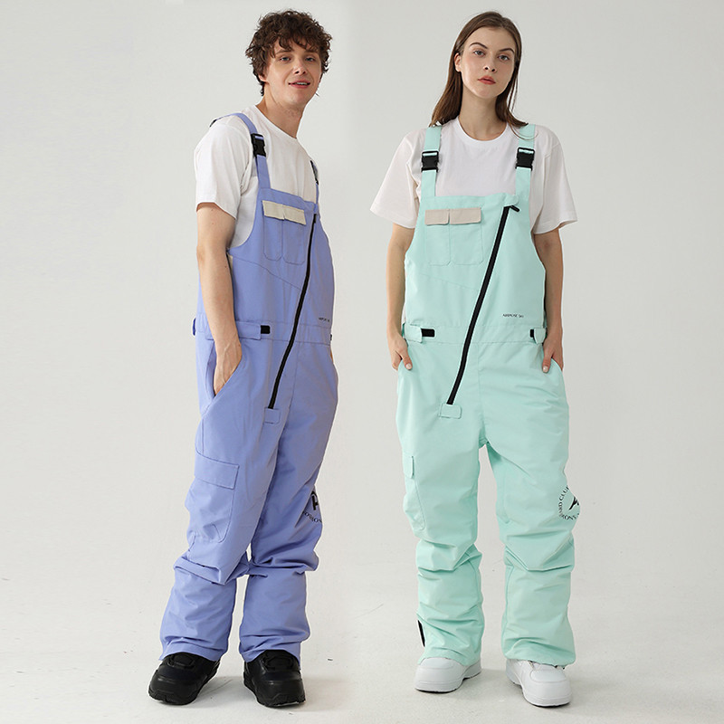 Naujas žieminis slidinėjimo kostiumas moterims vientisas komplektas Kombinezonai Vyriški lauko sportiniai snieglenčių kombinezonai Šilti slidinėjimo kelnės Neperšlampami vėjui