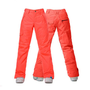 GS Дамски панталони за сняг Сноуборд облекло 10k Водоустойчиво Ветроустойчиво Дишащо зимно спортно облекло на открито Ски панталони Марка момиче