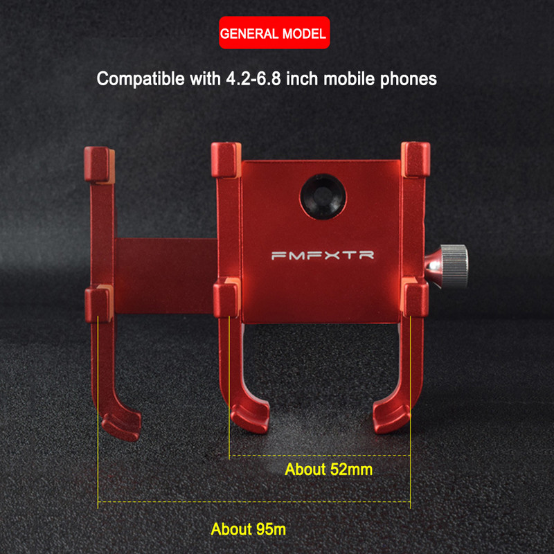 Suport pentru telefon mobil pentru biciclete Suport din aliaj de aluminiu Rotire la 360° rezistent la socuri MTB Ghidon pentru biciclete Suport de navigare Suport de montare