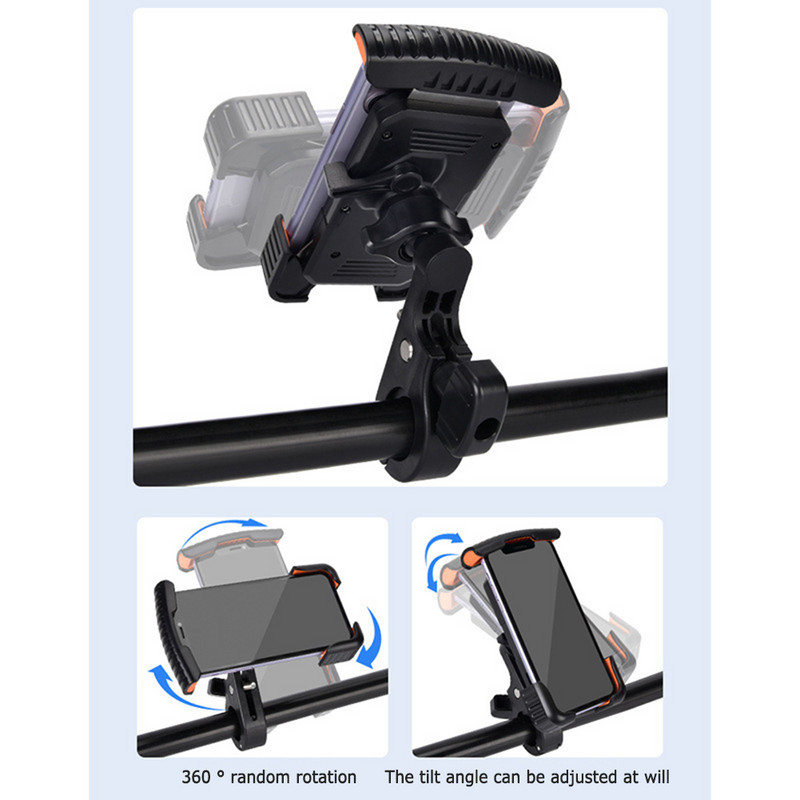 Στήριγμα τηλεφώνου ποδηλάτου Ηλεκτρικό σκούτερ μοτοσικλέτας Αντικραδασμικό τιμόνι Υποστήριξη πλοήγησης Αντιολισθητική βάση στήριξης τηλεφώνου ποδηλάτου