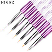 HNUIX 5-20mm Nail Art Line Festőecsetek Akril Kristály Vékony Bélés Rajztoll Manikűr Eszközök UV Gél
