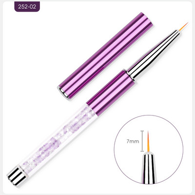 HNUIX 5-20mm Nail Art Line Festőecsetek Akril Kristály Vékony Bélés Rajztoll Manikűr Eszközök UV Gél