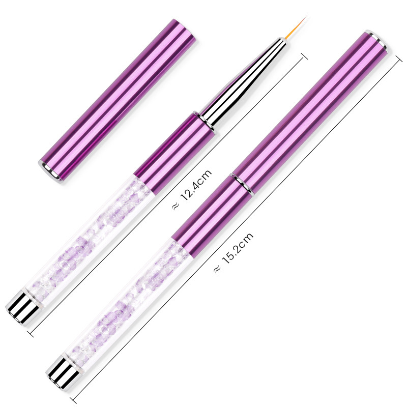 HNUIX 5-20mm Nail Art Line Festőecsetek Akril Kristály Vékony Bélés Rajztoll Manikűr Eszközök UV Gél