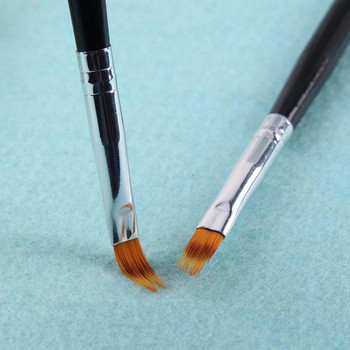 1PCS Ombre четка за нокти Art Painting Pen Черен UV гел лак Gradient Color Nail Drawin