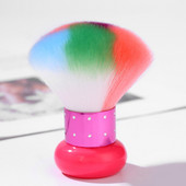 2021 m. Nauji madingi didelio dydžio dulkių šepetėliai nagų prabangūs spalvoti blizgantys makiažo šepetėliai su kalnų krištoliniu akmeniu ant rankenos, skirti valyti nagus nuo dulkių