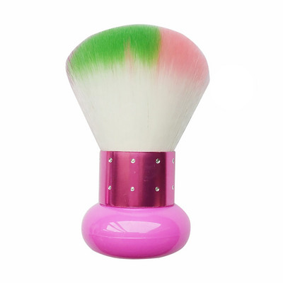 2021 m. Nauji madingi didelio dydžio dulkių šepetėliai nagų prabangūs spalvoti blizgantys makiažo šepetėliai su kalnų krištoliniu akmeniu ant rankenos, skirti valyti nagus nuo dulkių