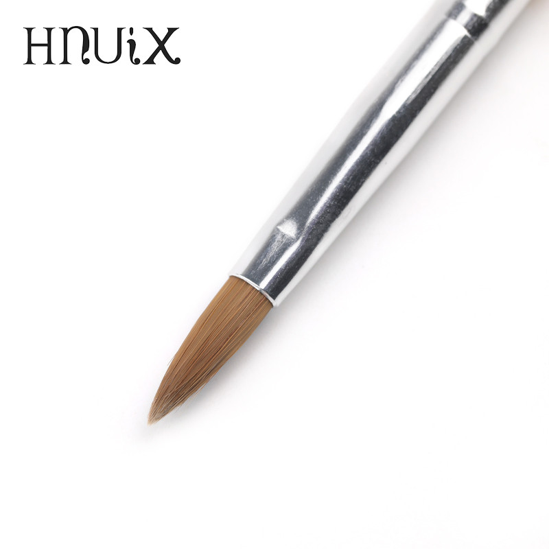 1 vnt. Nail Art Kolinsky Sand akrilo teptuko rašiklis UV Gelinis lakas tapyba rankomis piešimas skulptūra rašiklis manikiūro įrankiai Nr 6