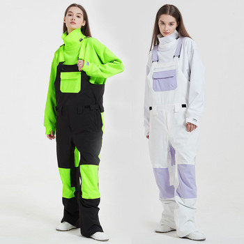Νέες φόρμες σκι Γυναικεία μονοκόμματα παντελόνια για σκι Υπαίθρια αθλητικά κοστούμια σνόουμπορντ Ανδρικά αντιανεμικά αδιάβροχα φορμάκια χειμερινά ρούχα