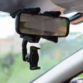 Držač za telefon u automobilu, rotirajući za 360 stupnjeva, automatski retrovizor, GPS navigacija, podrška za automatski telefon, višenamjenski držač za telefon