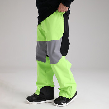 Νέο φαρδύ παντελόνι σκι 2022 Ανδρικά παντελόνια για σνόουμπορντ για εξωτερικούς χώρους Γυναικεία αντιανεμικά αδιάβροχα ζεστά φόρμες εργασίας Συνδέστε χειμερινά ρούχα