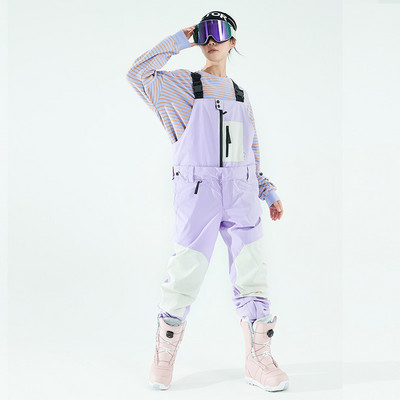 2022, noi pantaloni de schi reflectorizați, pantaloni de snowboard în aer liber, pentru bărbați, salopete rezistente la vânt, pentru a menține căldura, detașabile pentru