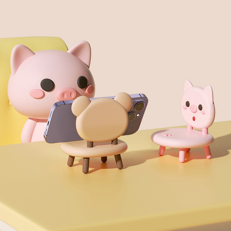 Slatka stolica Držač za mobilni telefon Univerzalni držač za telefon Desktop Bracket Prijenosni Lazy Bracket za iPhone Huawei Kreativni ukrasi