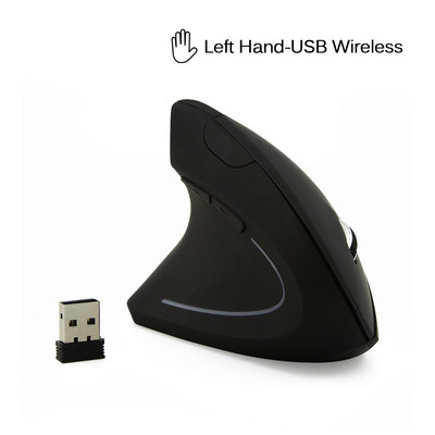 CHUYI Žičani miš za desnu/lijevu ruku Vertikalni ergonomski narukvice Zdravi USB optički s podlogom za prijenosno računalo