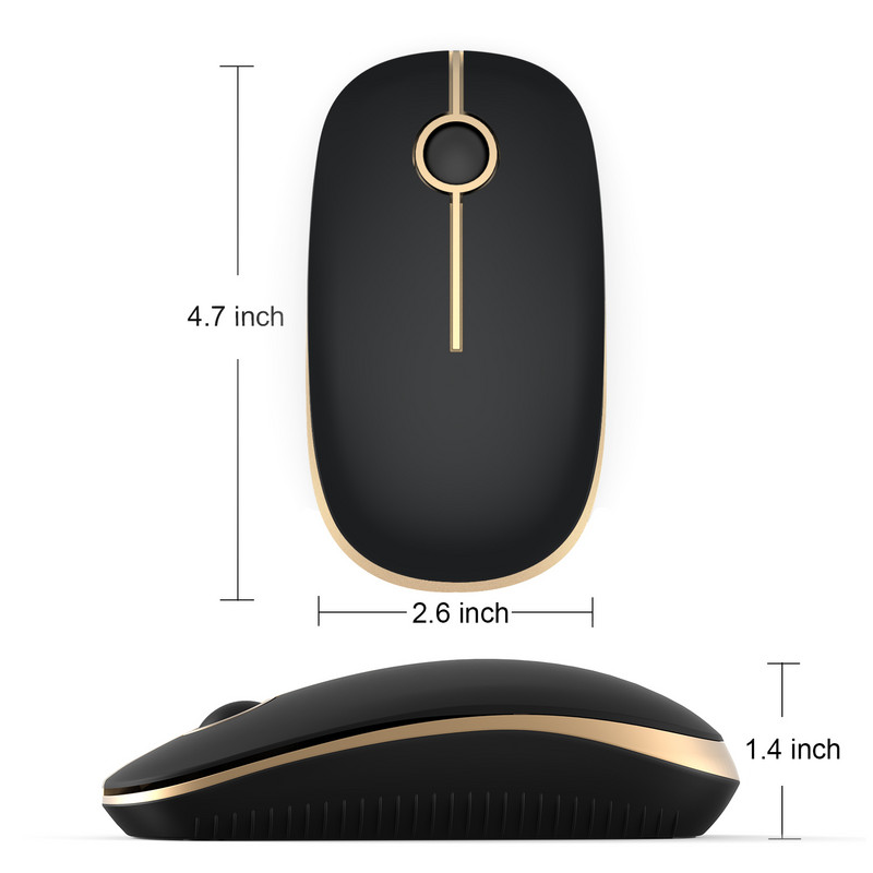 Jelly Comb 2.4G Slim Mouse Wireless with Nano Receiver Φορητά οπτικά αθόρυβα ποντίκια για φορητό υπολογιστή φορητό υπολογιστή MacBook