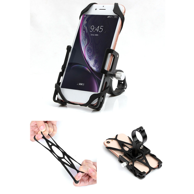 Držiak na mobilný telefón na bicykel, skúter, hliníková zliatina, motocykel, MTB, stojan na telefón, podpora riadidiel, klip na cyklistický prístup