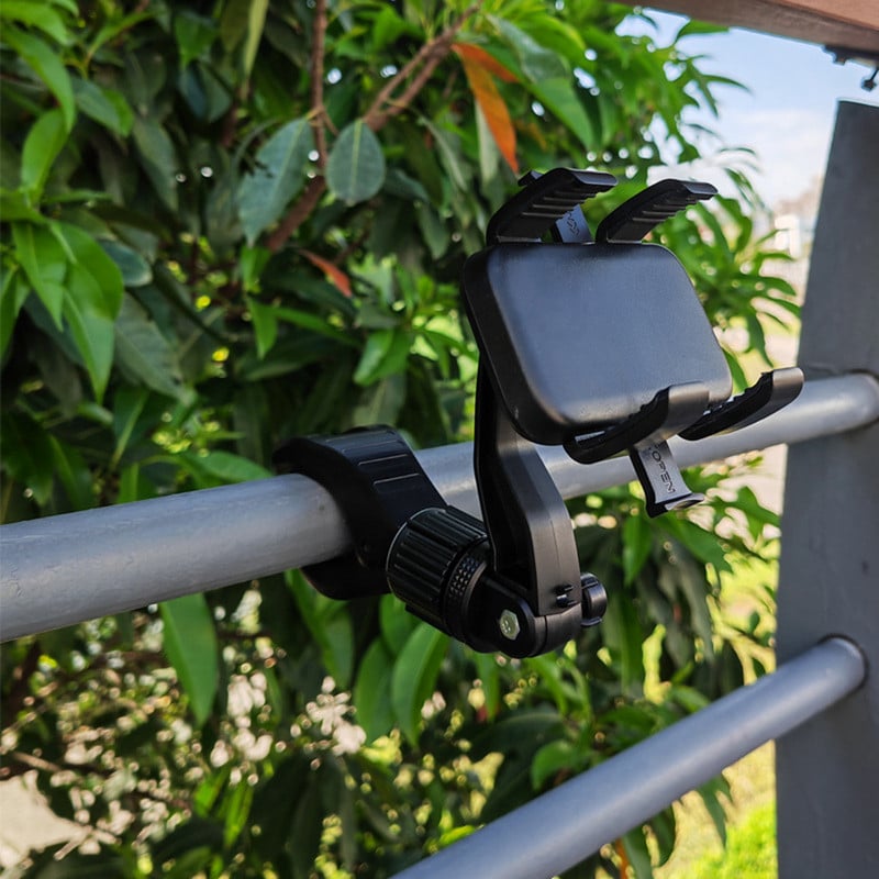 Držač za telefon u automobilu, retrovizor, sjedalo, držač za kopču, višenamjenski, rotirajući za 360 stupnjeva, automatski držač za mobitel za automobil