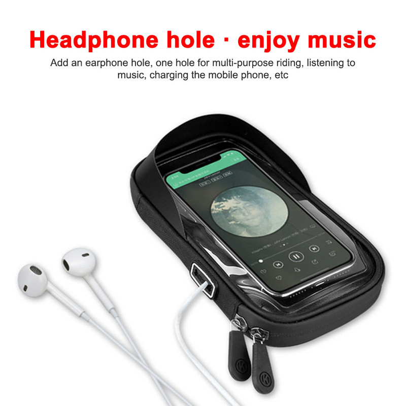 6,4 inča Torba za bicikl, zaslon osjetljiv na dodir, Držač za telefon, torbe, vodootporna, podesiva torba za upravljač, torba za motocikl, suncobran, stalak za telefon