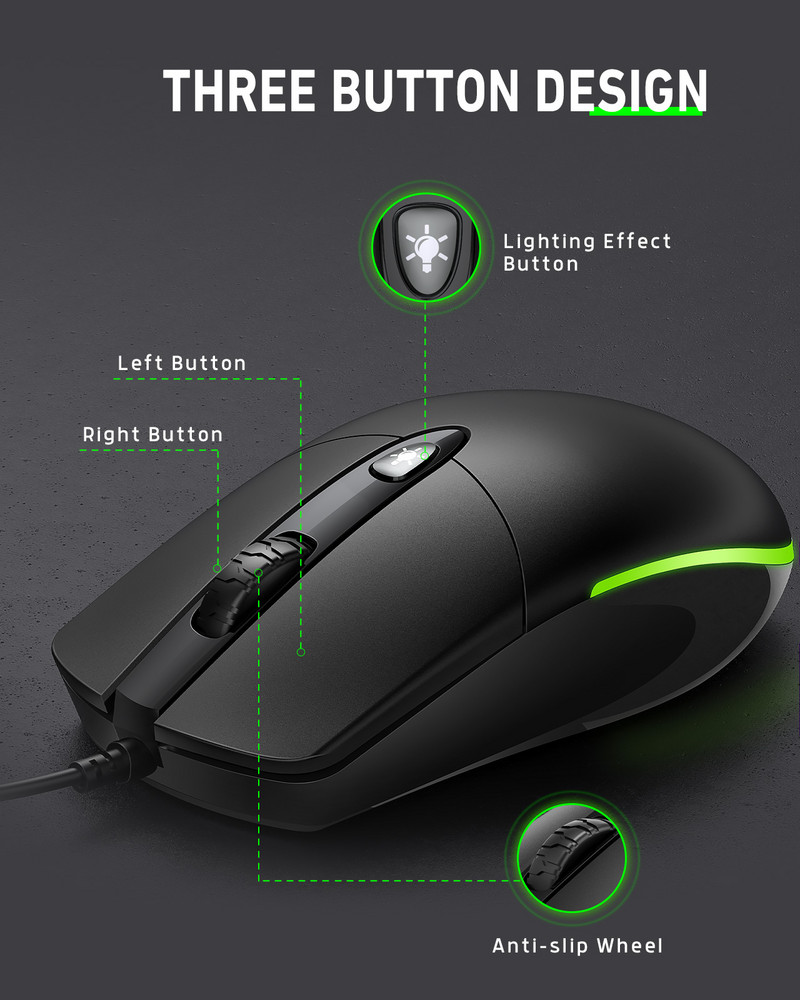 Jelly Comb USB žičani miš RGB pozadinsko osvjetljenje Optički tihi računalni miš 1600 DPI Uredski i kućni miševi za Windows PC Prijenosno stolno računalo