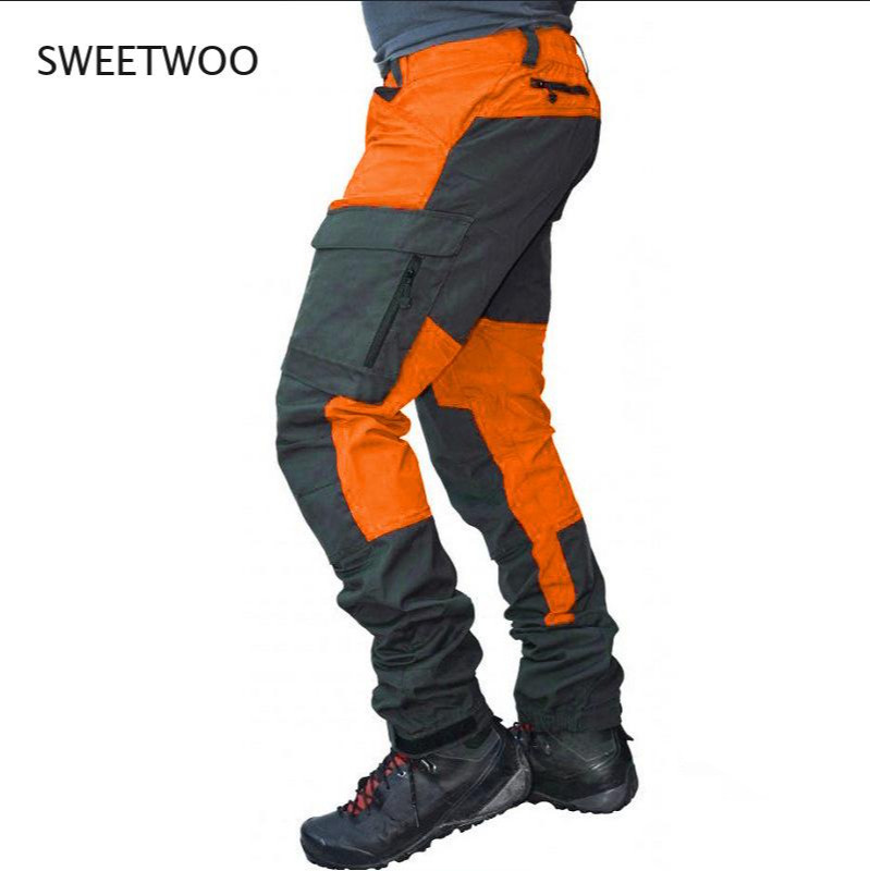 Patchwork ležerne hlače Muške kargo hlače s više džepova Muške hlače Taktičke hlače Biciklizam Penjanje Planinska ulična odjeća
