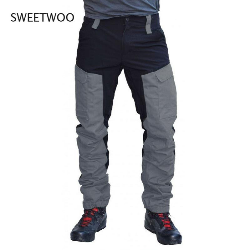 Patchwork ležerne hlače Muške kargo hlače s više džepova Muške hlače Taktičke hlače Biciklizam Penjanje Planinska ulična odjeća
