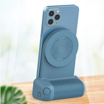 Магнитна скоба за селфи снимки Държач за държач на фотоапарат Тип-C Зареждане Bluetooth-съвместимо за Huawei iPhone14 Безжично зарядно устройство