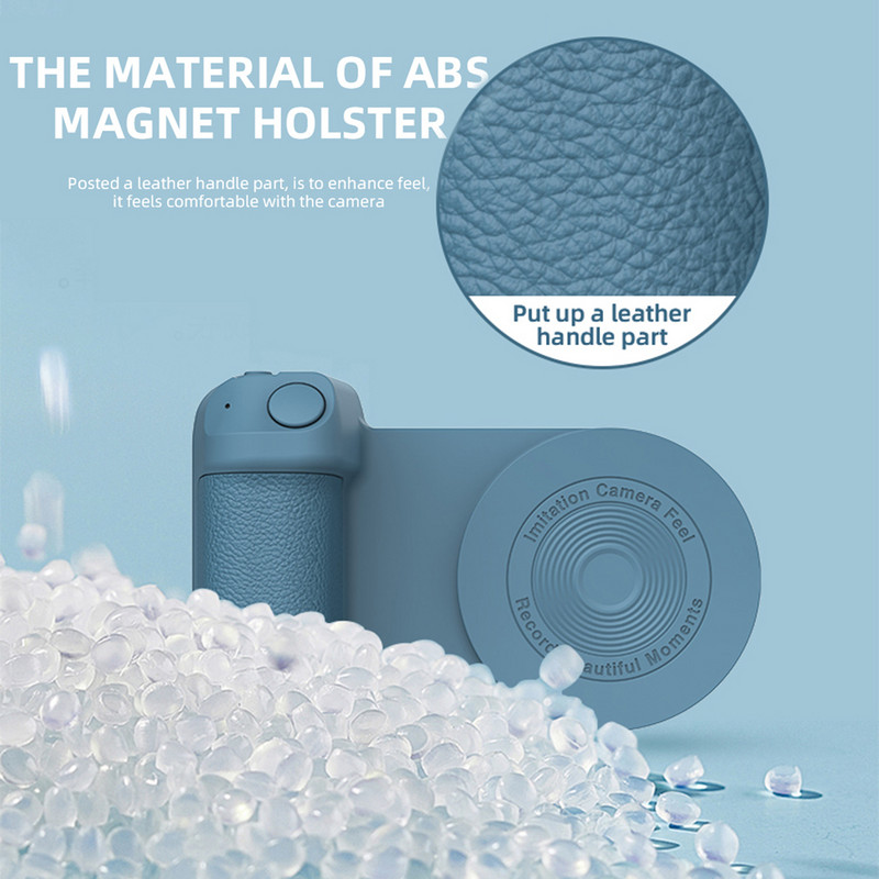 Magnētiskais pašbildes fotoattēlu kronšteins kameras turētāja rokturis C tipa uzlāde ar Bluetooth saderīgs Huawei iPhone14 bezvadu lādētājam