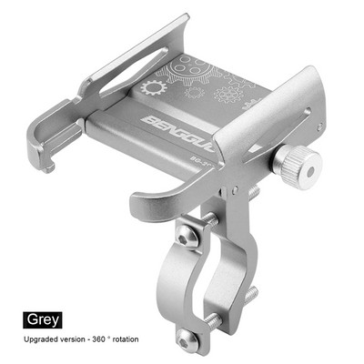 Jalgratta telefonihoidja alumiiniumsulamist juhtraud Mobiiltelefoni tugi Põrutuskindel 360° pöörlev jalgrattatelefoni hoidik Xiaomi jaoks