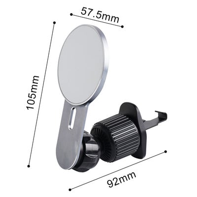 Univerzalna kopča za ventilacijski otvor za automobil Rotirajući za 360 Podesivi magnetski držač za telefon Kuka za odvod zraka GPS nosač za mobilni telefon za iPhone 14 13