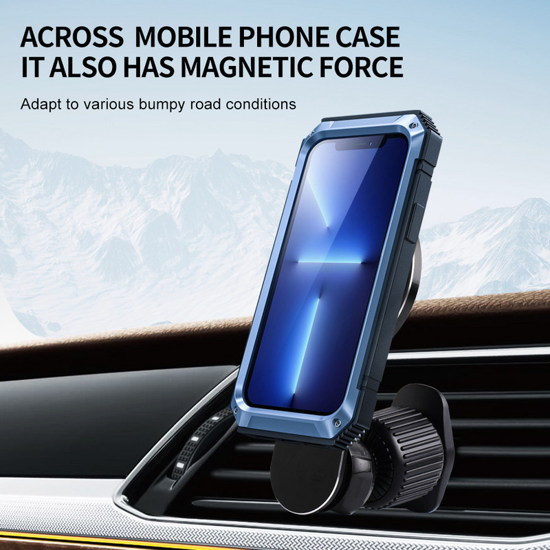 Univerzalna kopča za ventilacijski otvor za automobil Rotirajući za 360 Podesivi magnetski držač za telefon Kuka za odvod zraka GPS nosač za mobilni telefon za iPhone 14 13