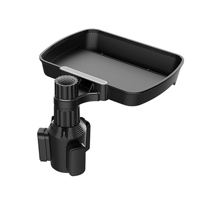 Automašīnas paplātes galda dzērienu turētājs 360, rotējošs mobilā tālruņa turētāja stiprinājums, regulējams automašīnas pārtikas paplātes krūzes turētājs, pārnēsājami automašīnu piederumi