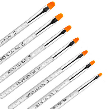 3/7Pcs Professional Manicure UV Gel Brush Pen Διαφανές ακρυλικό Nail Art Painting Βούρτσα σχεδίασης Εργαλεία φωτογραφίας Βούρτσα νυχιών