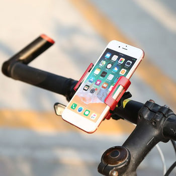 Βάση τηλεφώνου ποδηλάτου μοτοσυκλέτας Αντιολισθητικός βραχίονας από κράμα αλουμινίου Ποδήλατο 360 περιστροφής κινητού τηλεφώνου Βάση στήριξης κλιπ τιμονιού κινητού τηλεφώνου