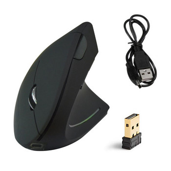 Ергономична вертикална мишка RYRA 2.4G безжична игрална мишка 1600 DPI USB оптична китка Здрава дясна лява ръка Mause за компютър