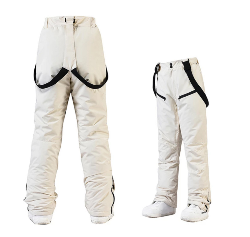Slidinėjimo kelnės Naujos lauko sportinės aukštos kokybės petnešos Vyriškos moteriškos vėjui nepralaidžios vandeniui šiltos žiemos snieglenčių dvivietės slidės
