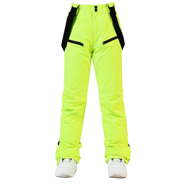 Slidinėjimo kelnės Naujos lauko sportinės aukštos kokybės petnešos Vyriškos moteriškos vėjui nepralaidžios vandeniui šiltos žiemos snieglenčių dvivietės slidės