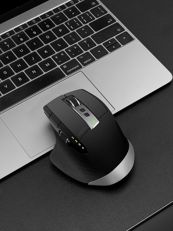 Rapoo MT750W punjivi bežični miš s više načina rada - jednostavno prebacivanje između Bluetootha i 2.4G do 4 uređaja za PC i Mac