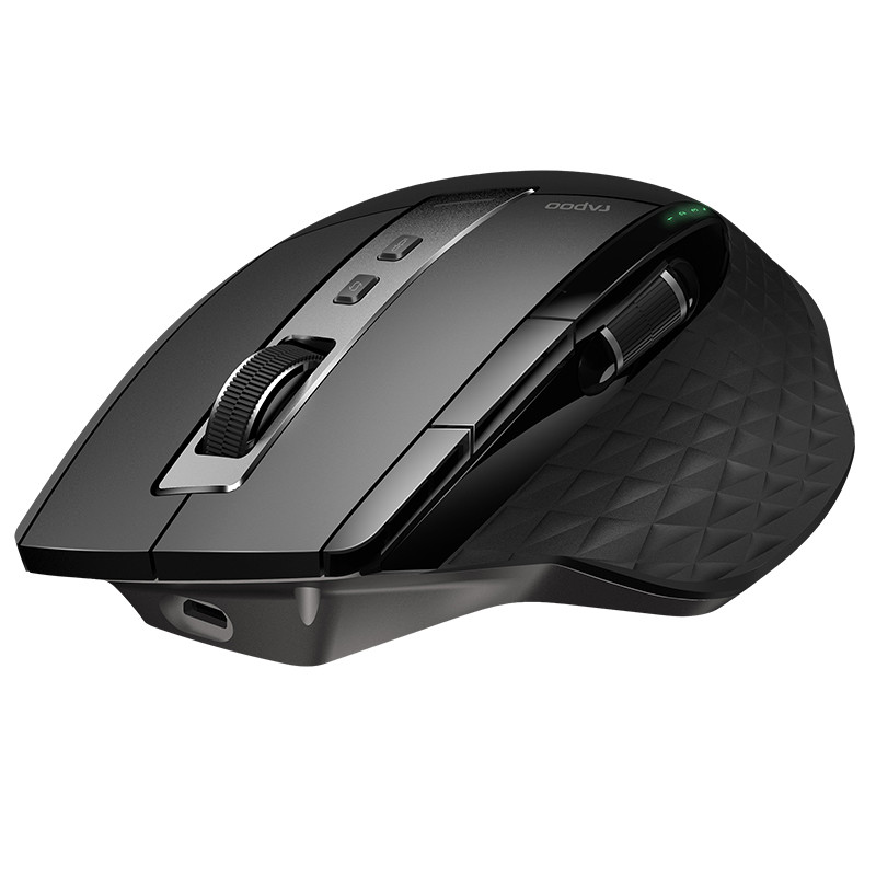 Rapoo MT750W punjivi bežični miš s više načina rada - jednostavno prebacivanje između Bluetootha i 2.4G do 4 uređaja za PC i Mac