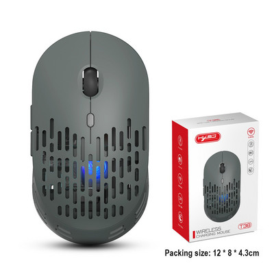 Jauna T30 uzlādējama bezvadu pele, regulējama krāsaina, gaiša spēļu pele 7D pele var izslēgt gaismu 3600 dpi