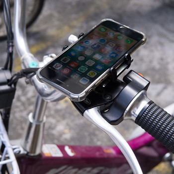 Държач за телефон за велосипед Алуминиева сплав Противоплъзгаща се скоба GPS щипка Универсална стойка за телефон за велосипед за мобилен телефон за мотоциклет скутер